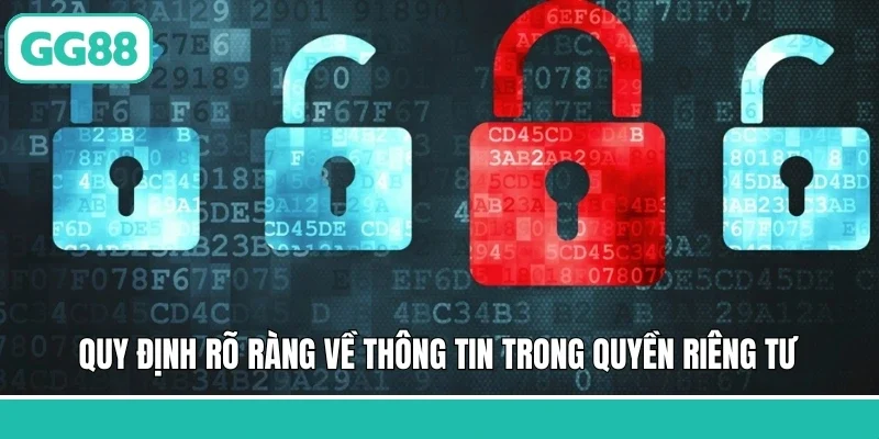 Quy định rõ ràng về thông tin trong quyền riêng tư 
