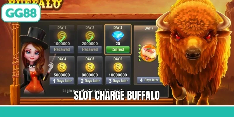 Slot Charge Buffalo - Khám Phá Vòng Quay May Mắn Tại GG88